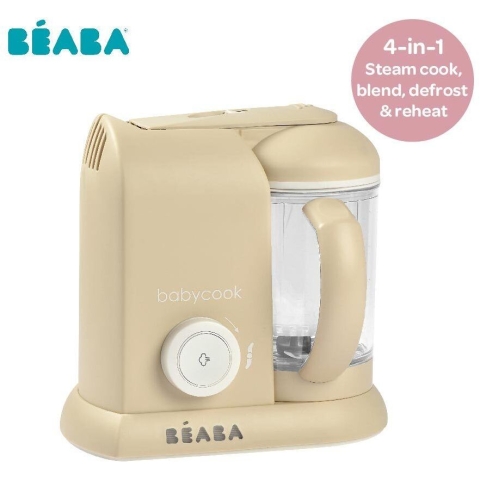 Beaba 芘亞芭 Babycook® SOLO 4合1多功能 嬰兒蒸煮攪拌輔食機 (奶茶色)